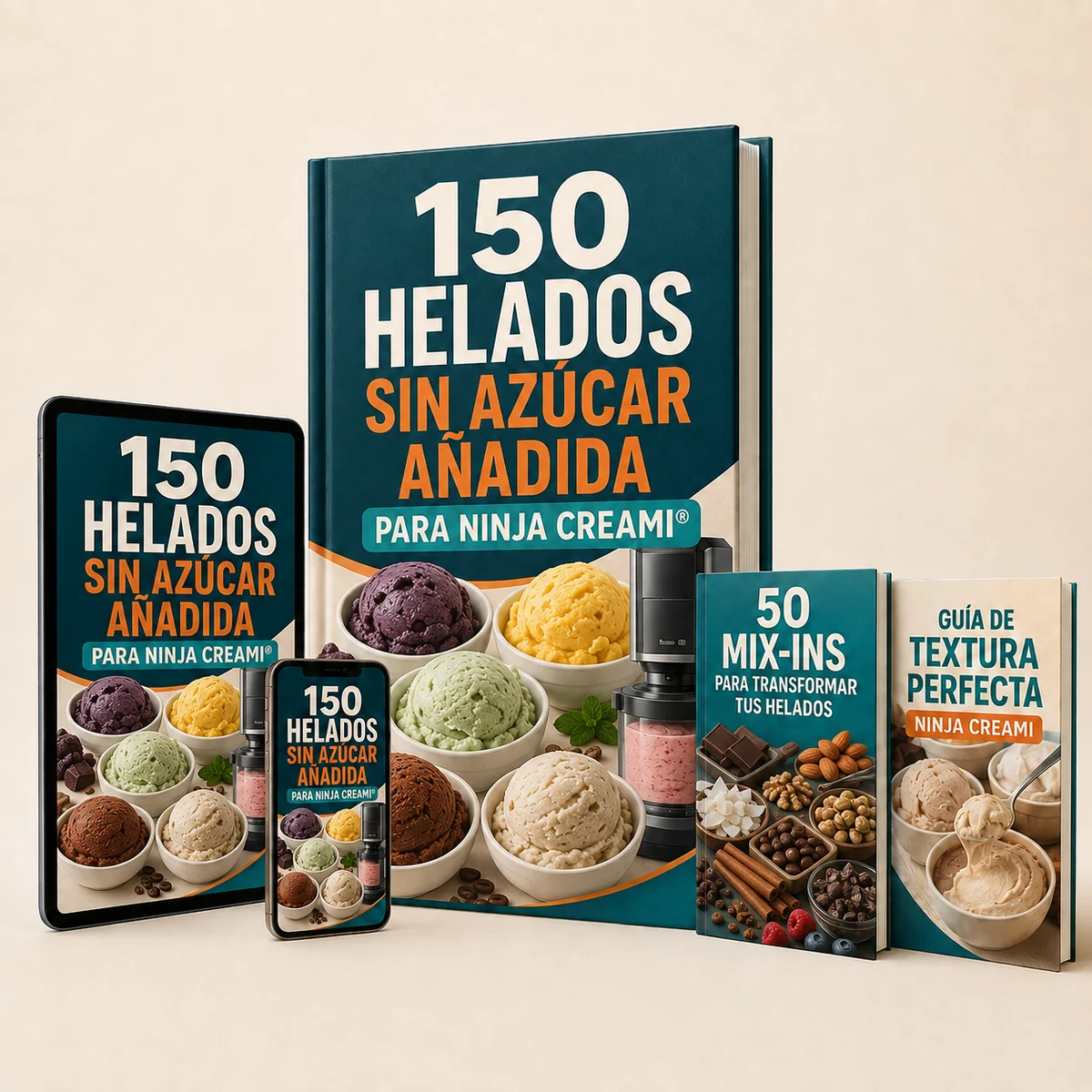 150 Helados Sin Azúcar Añadida para Ninja Creami