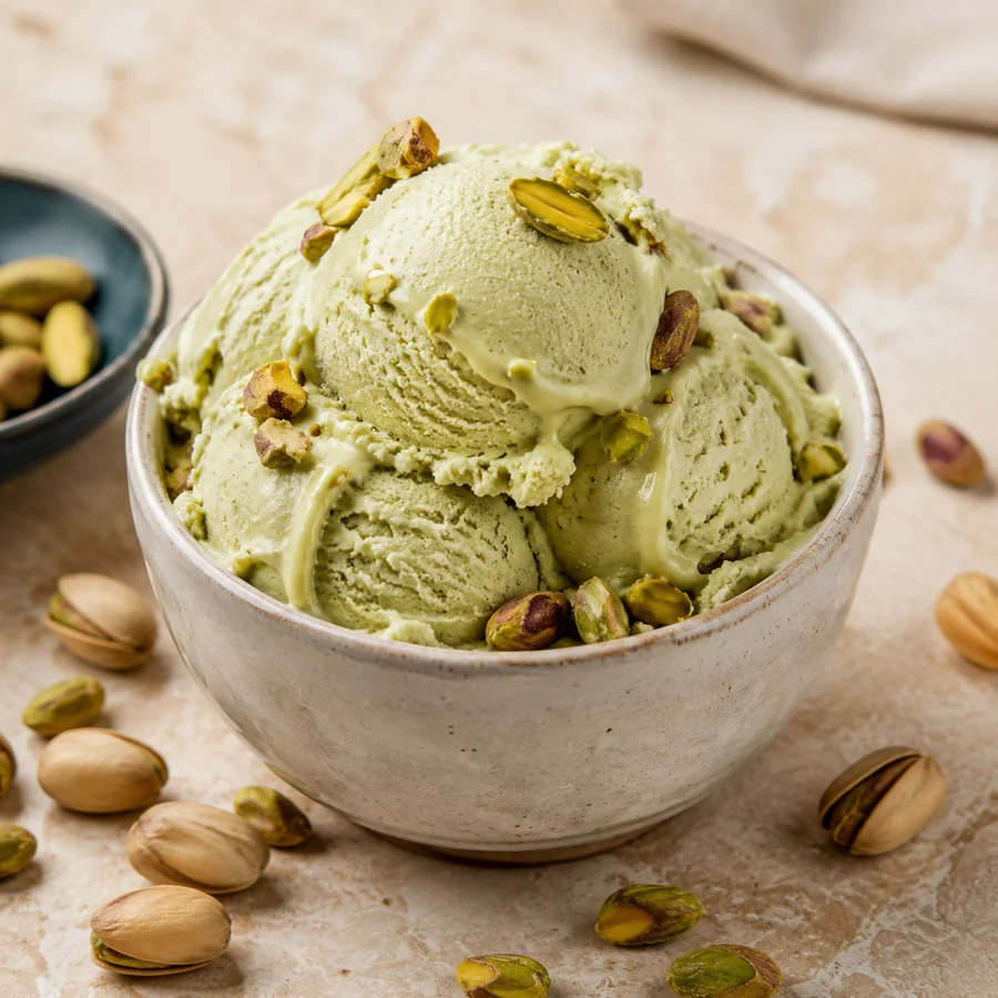Helado de pistacho